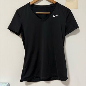 Nike Dri-Fit Classic Black V-neck Tee